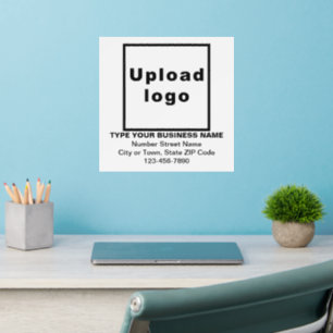 Business Brand White Square Dynamic Wall Decal