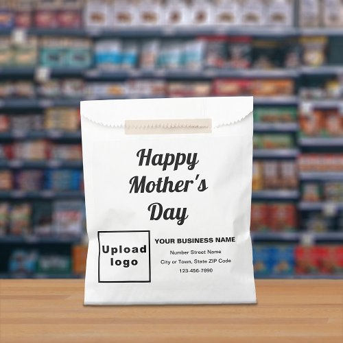 Business Brand With Motherâs Day Greeting Favor Bag