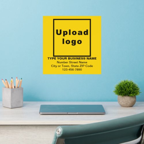 Business Brand Yellow Square Dynamic Wall Decal