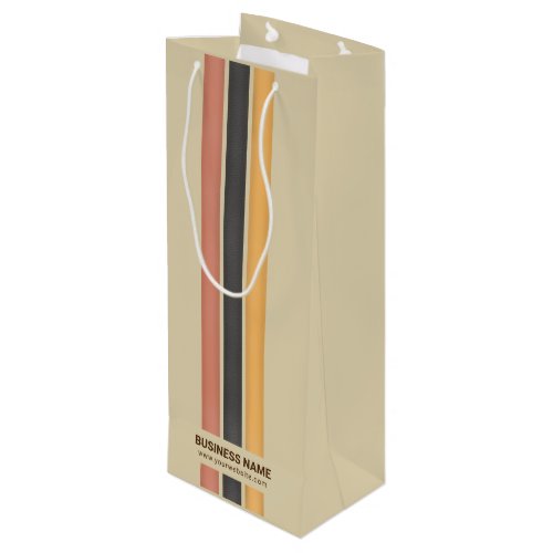 Business Branded No Minimum Custom Minimalist Wine Gift Bag