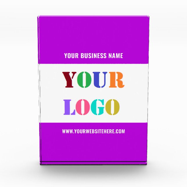 Business Branded Promotional Acrylic Award Example (Front)