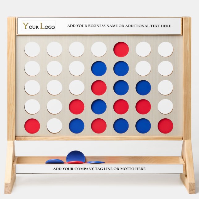 Business Branded with Logo and Text  Fast Four (Back)