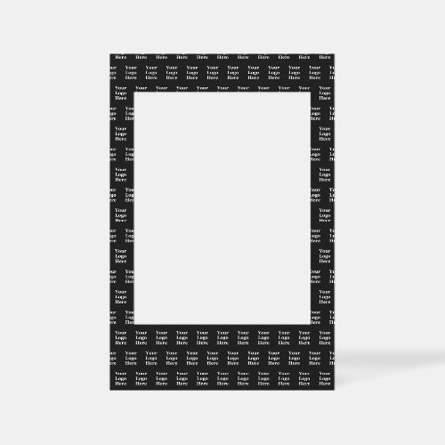 Business Branded Your Logo Here Promotional Black Selfie Frame
