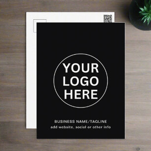 Business Branding Postcard – Custom Text & Logo