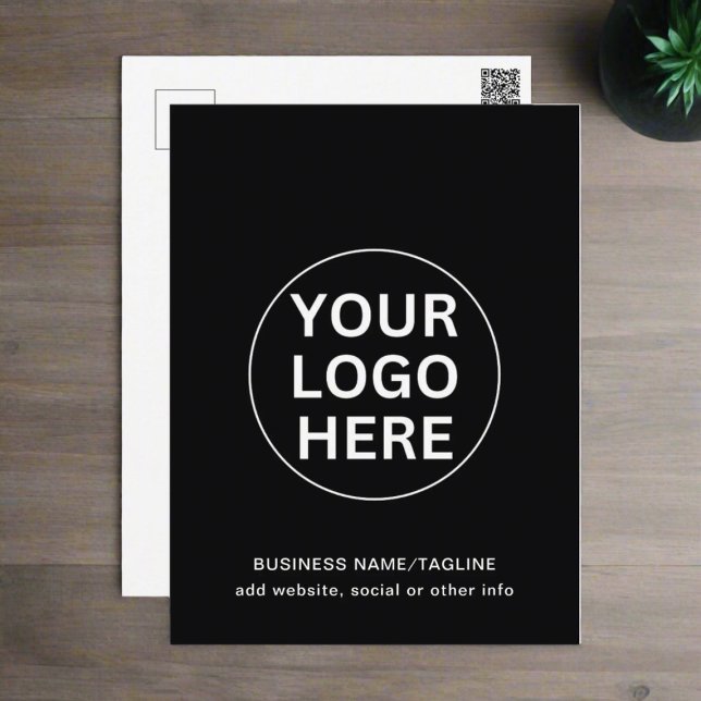 Business Branding Postcard – Custom Text & Logo (Creator Uploaded)