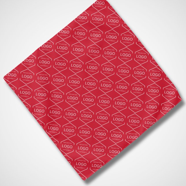 Business Branding Promotional Logo Pattern Red Bandana (Creator Uploaded)
