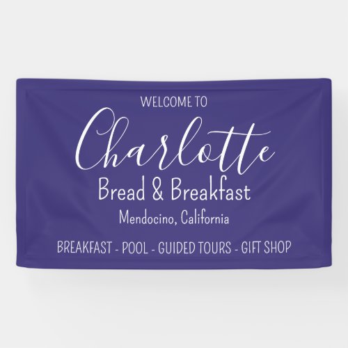 Business Bread  Breakfast Modern Simple Purple Banner
