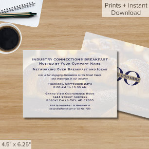 Business Breakfast Meeting Networking Event Invitation