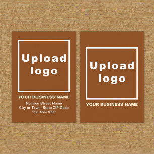 Business Brown Enclosure Card
