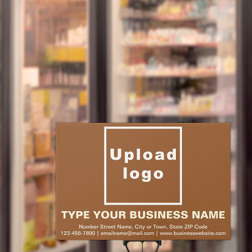 Business Brown Large Rectangle Yard Sign