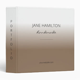 Business Brown Modern Professional 3 Ring Binder