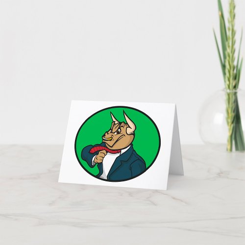 Business Bull Thank You Card