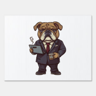 Business Bulldog � Funny Office Dog Sign