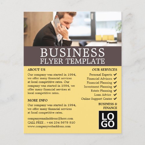Business Call Business  Finance Advertising Flyer