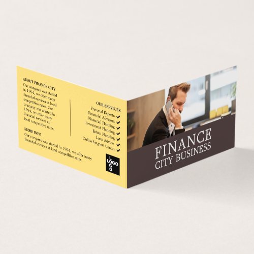 Business Call LogoPhoto Business  Finance Business Card