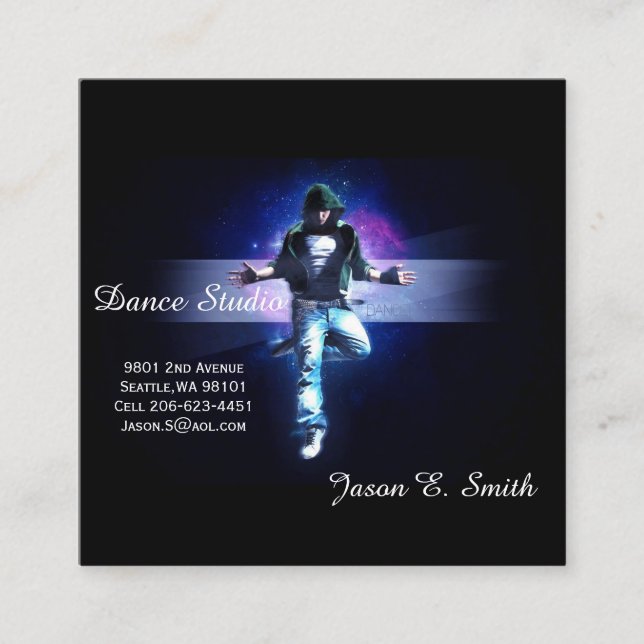 Business Calling Card-Dance Studio Sample (Front)