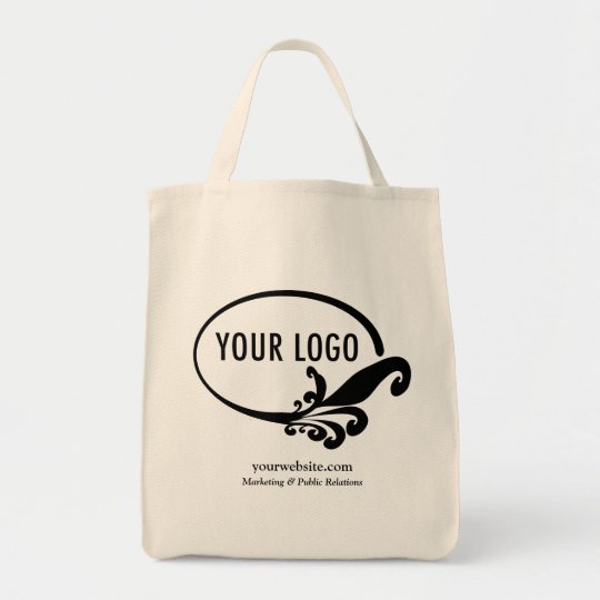 Business Canvas Tote Bag Company Logo Custom Print | Zazzle.com