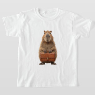 Business Capybara with Briefcase T-Shirt