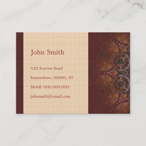 Customizable Business card