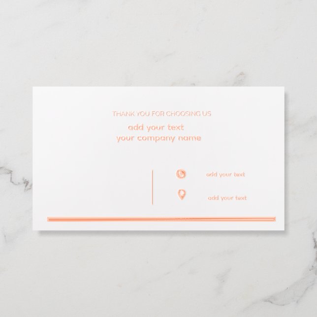 business card (Front)
