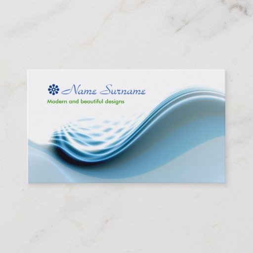 Customizable business card