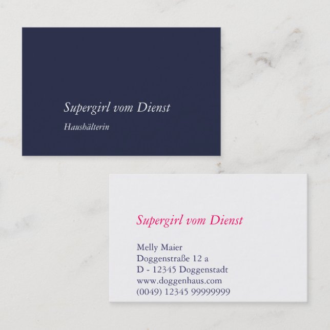 Business Card (Front/Back)