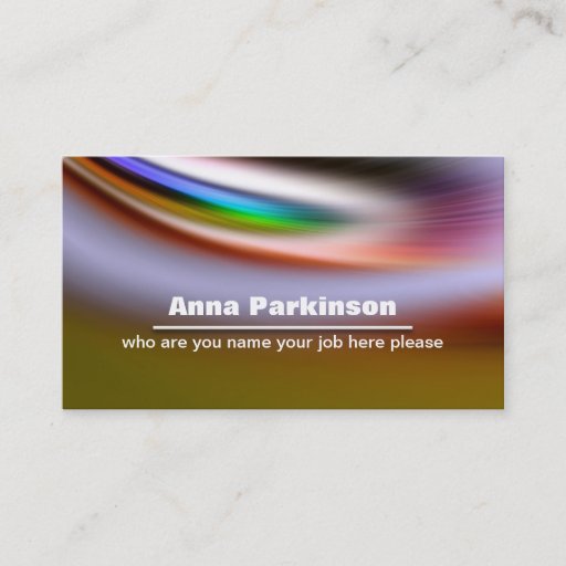 Customizable business card