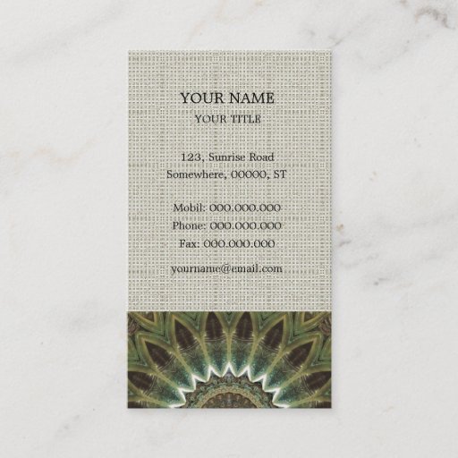 Customizable Business Card