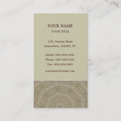 Customizable Business Card