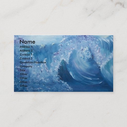 Customizable business card