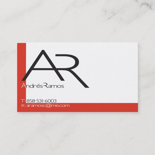 business card (Front)