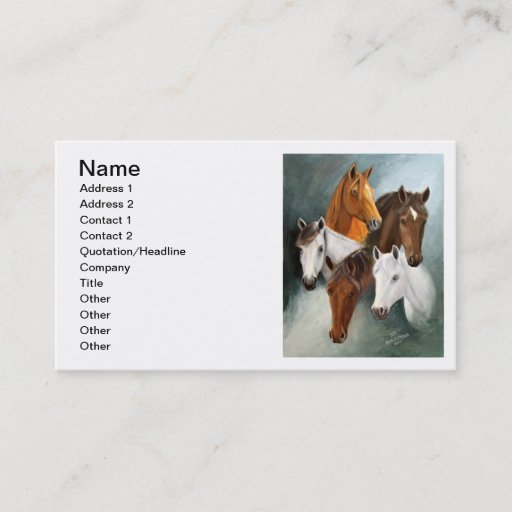 Customizable Business Card, 12 lines of writing