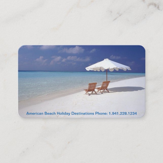 Business Card 16 Holiday Travel (Front)