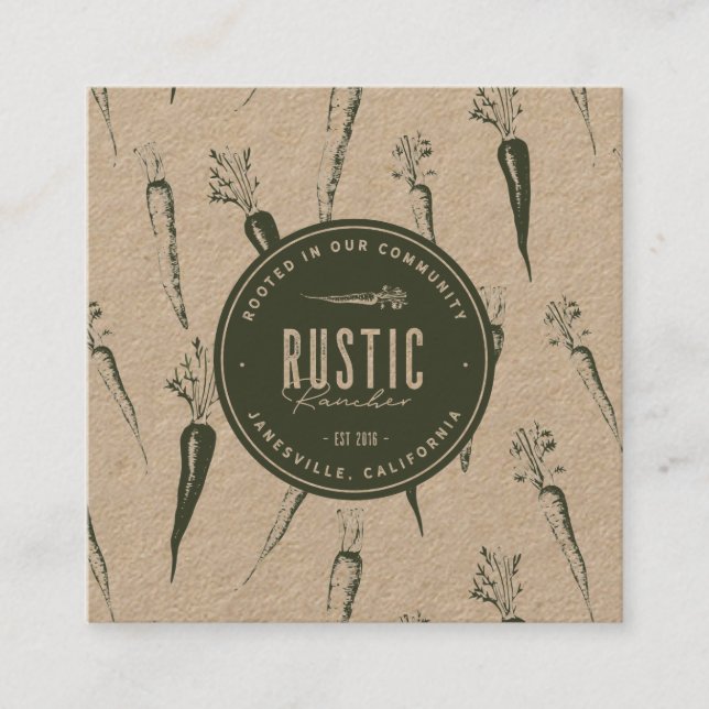 Business Card 1 | Rustic Rancher (Front)