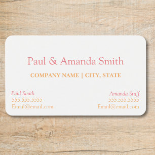 Business Card - 2 names