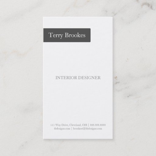 Customizable Business Card | About II |gr