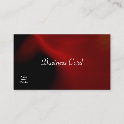 Business Card Abstract Silk Red Black