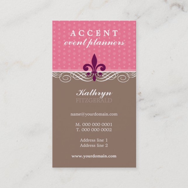 BUSINESS CARD :: accent 1 (Front)
