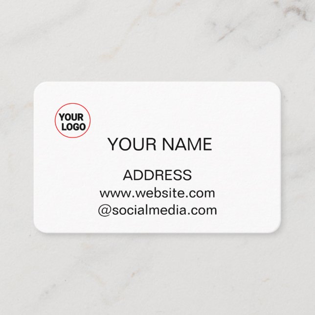 Business Card add your logo details (Front)