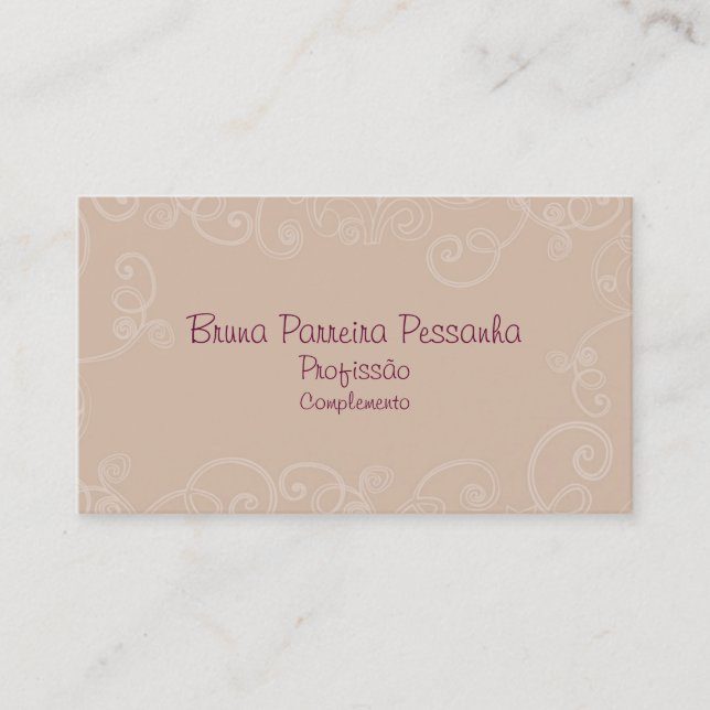 Business card Aged Rose (Front)