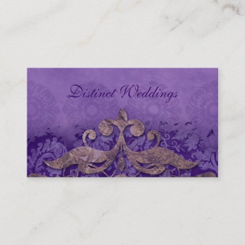 Business Card Antique Verdigris Wedding Planner P