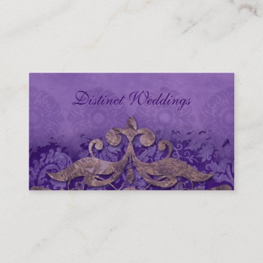 Customizable Business Card Antique Verdigris Wedding Planner P