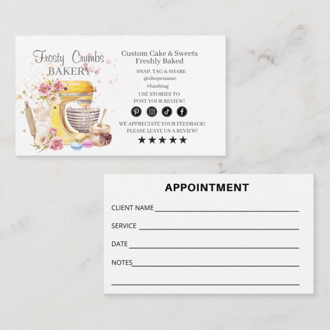 Business Card APPOINTMENT Business Card. (Front/Back)