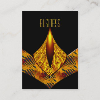 Business Card Art Deco Yellow