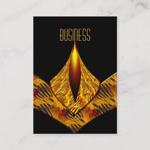 Customizable Business Card Art Deco Yellow