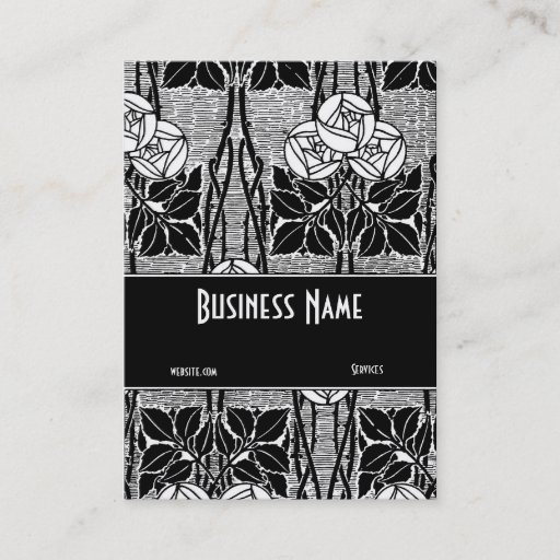 Customizable Business Card Art Nouveau Deco Elegant