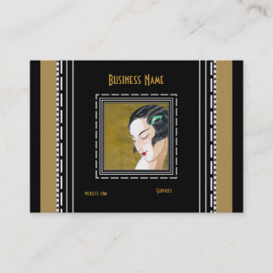 Business Card Art Nouveau Deco Fashion Elegant