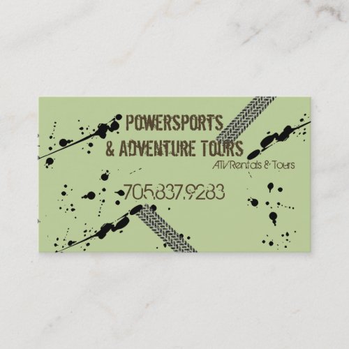 Business Card _ ATV 4 Wheeler Adventures Mud Tire