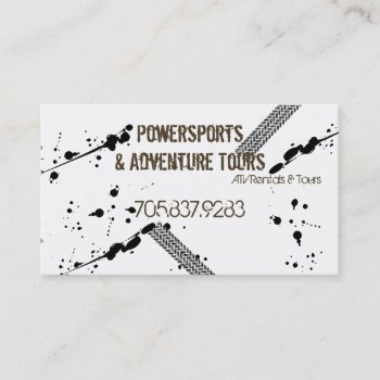 Business Card - Atv 4 Wheeler Adventures Mud Tire by OLPamPam at Zazzle
