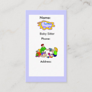 Business Card - Babysitter